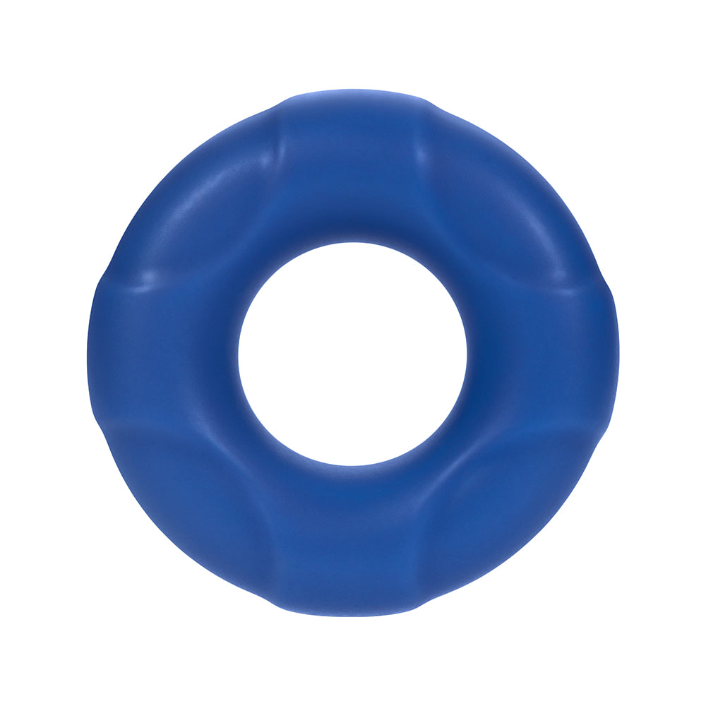 Forto F-33 Liquid Silicone Cockring Medium Blue