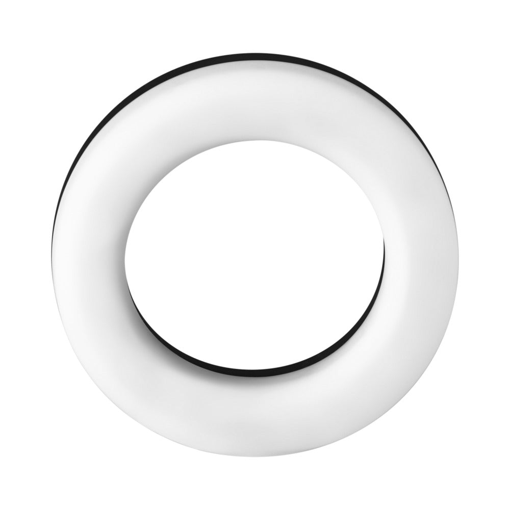 Forto F-19 Liquid Silicone 2-Tone Cockring Black/White