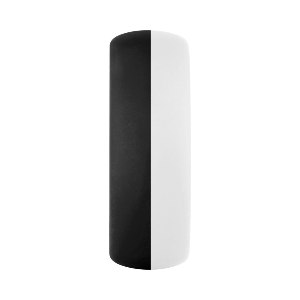 Forto F-19 Liquid Silicone 2-Tone Cockring Black/White