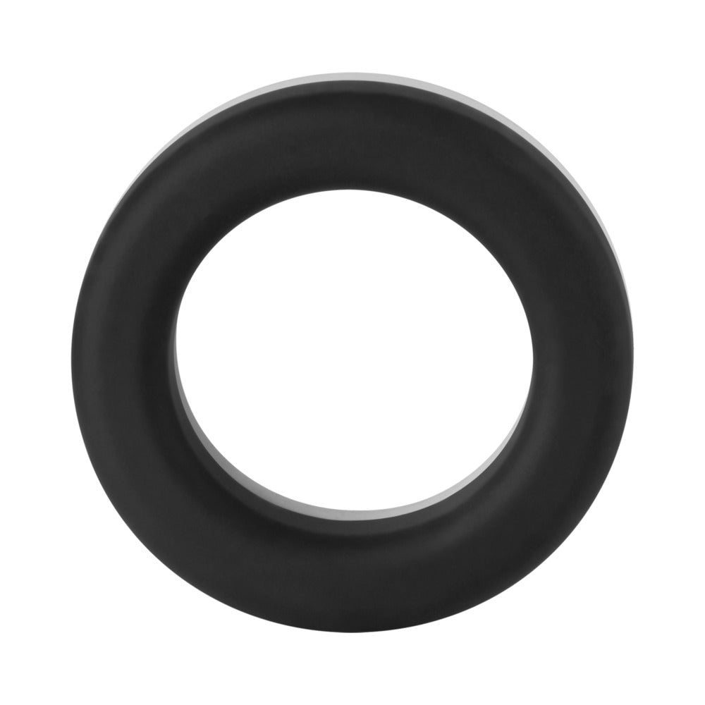 Forto F-19 Liquid Silicone 2-Tone Cockring Black/White