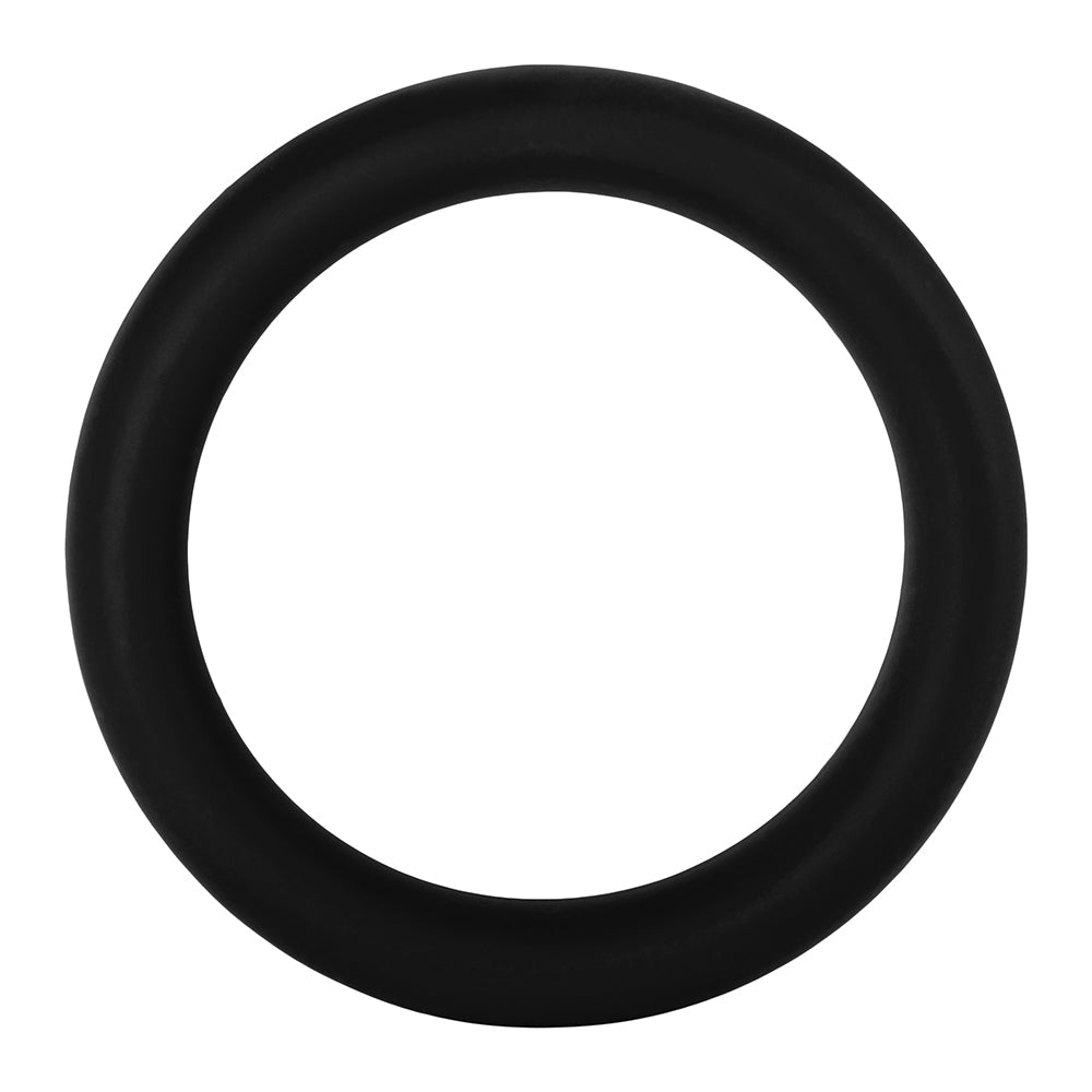 Forto F-64 Wide Liquid Silicone Cockring Large Black