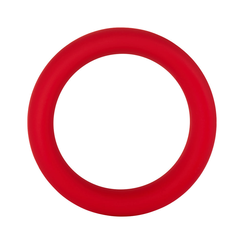Forto F-64 Wide Liquid Silicone Cockring Medium Red