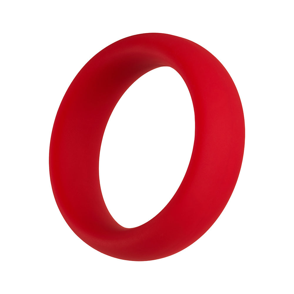 Forto F-64 Wide Liquid Silicone Cockring Medium Red