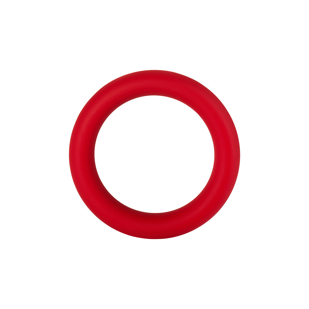 Forto F-64 Wide Liquid Silicone Cockring Small Red
