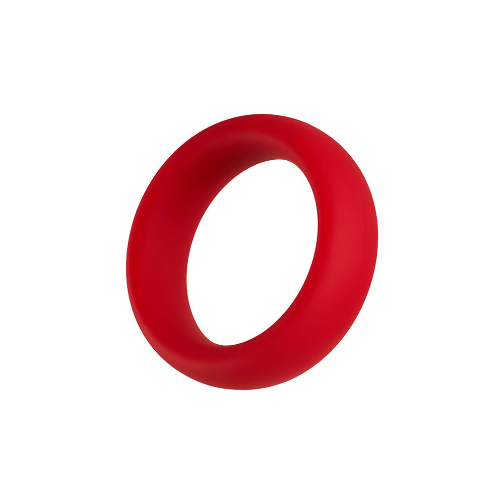 Forto F-64 Wide Liquid Silicone Cockring Small Red