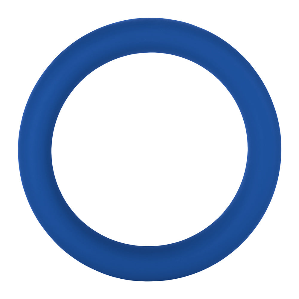 Forto F-64 Wide Liquid Silicone Cockring Large Blue