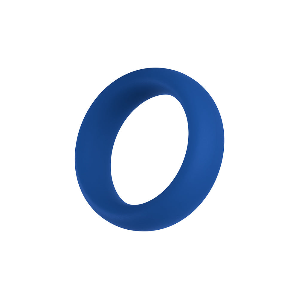 Forto F-64 Wide Liquid Silicone Cockring Small Blue