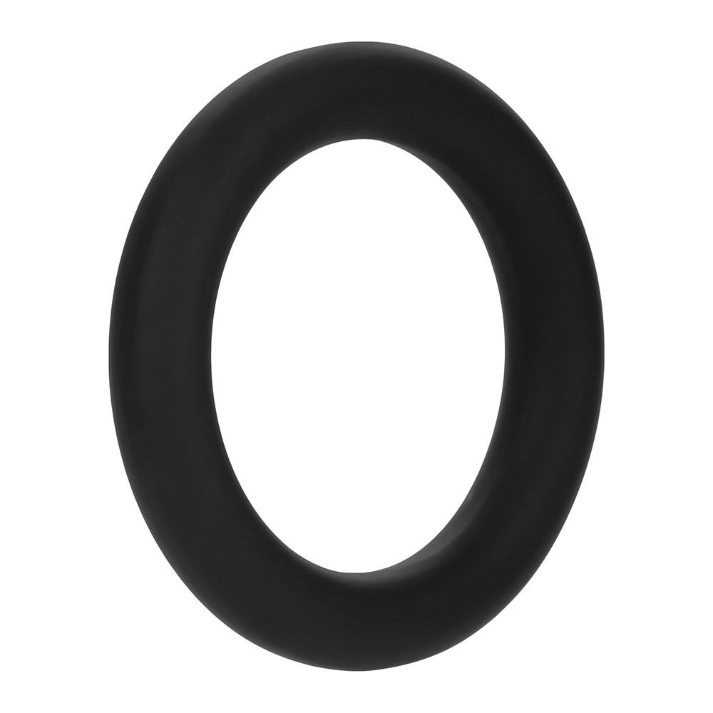 Forto F-61 3-Piece Silicone Cockring Set Black