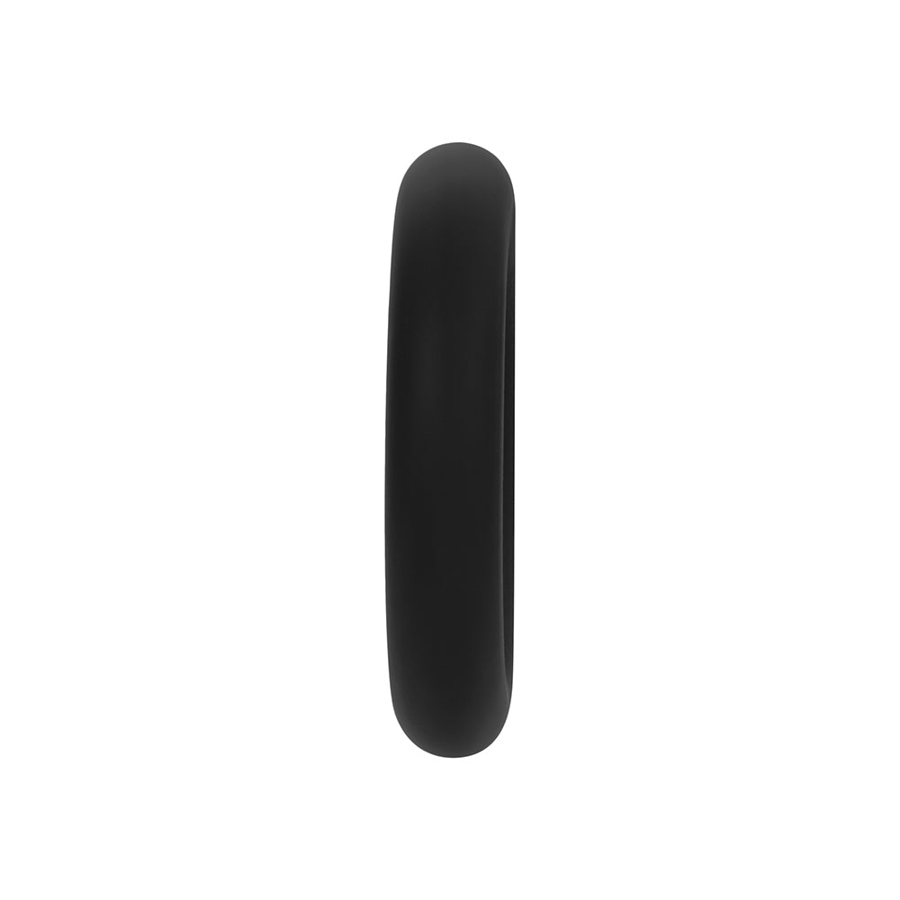Forto F-61 3-Piece Silicone Cockring Set Black
