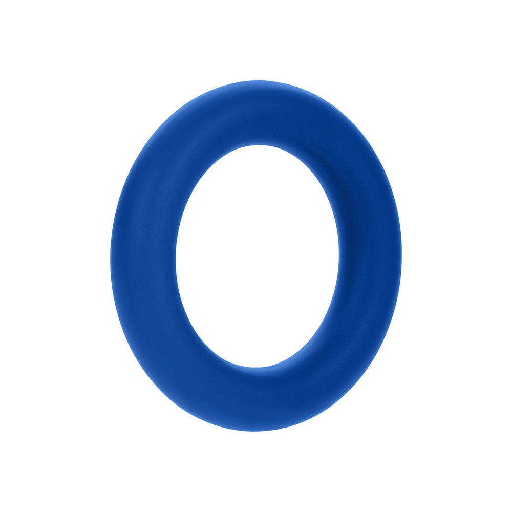 Forto F-61 3-Piece Silicone Cockring Set Blue