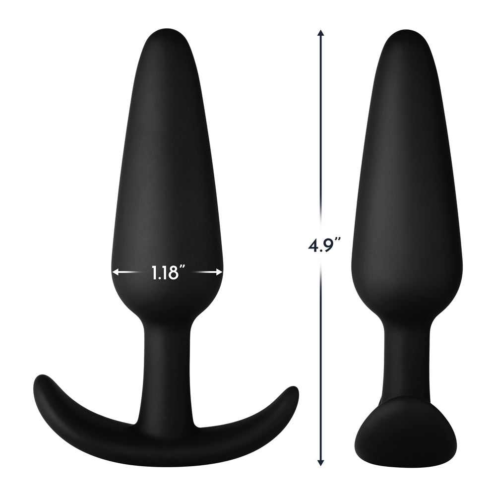 Forto F-31 Silicone Anal Plug Large Black