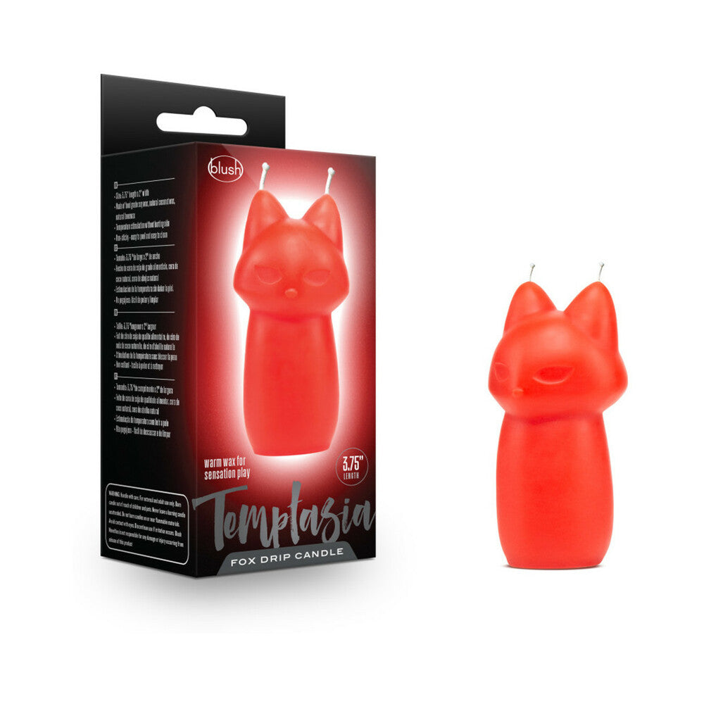 Blush Temptasia Fox Drip Candle Red