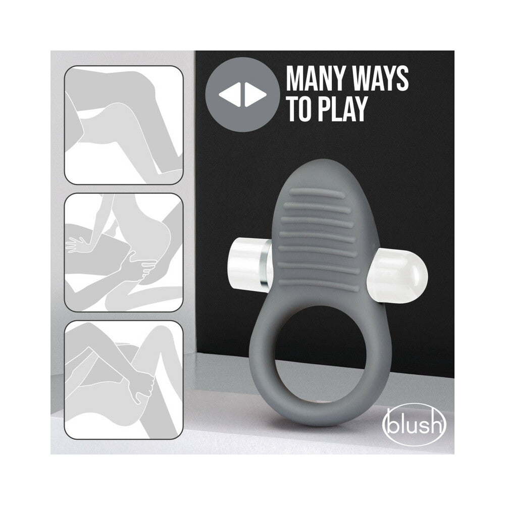 Noje C1.Ring Rechargeable Vibrating Silicone Cockring Slate