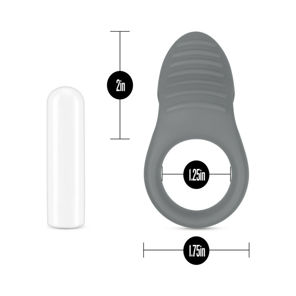 Noje C1.Ring Vibr Silicone Cockrng Slate