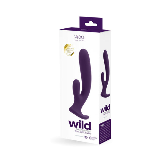 Vedo Wild Rechargeable Dual Vibe Purple