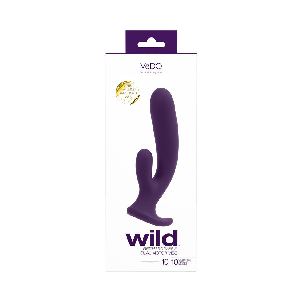 Vedo Wild Rechargeable Dual Vibe Purple