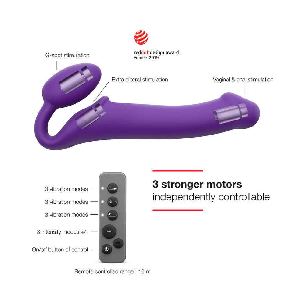 Strap-On-Me VibrBendableStrapOn Pur L