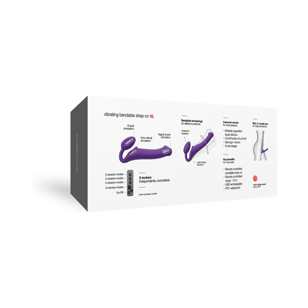 Strap-On-Me VibrBendableStrapOn Pur XL