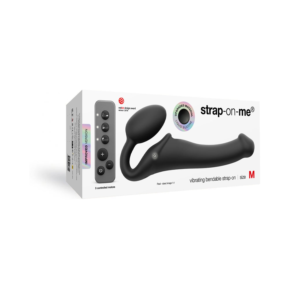 Strap-On-Me VibrBendableStrapOn Blk M