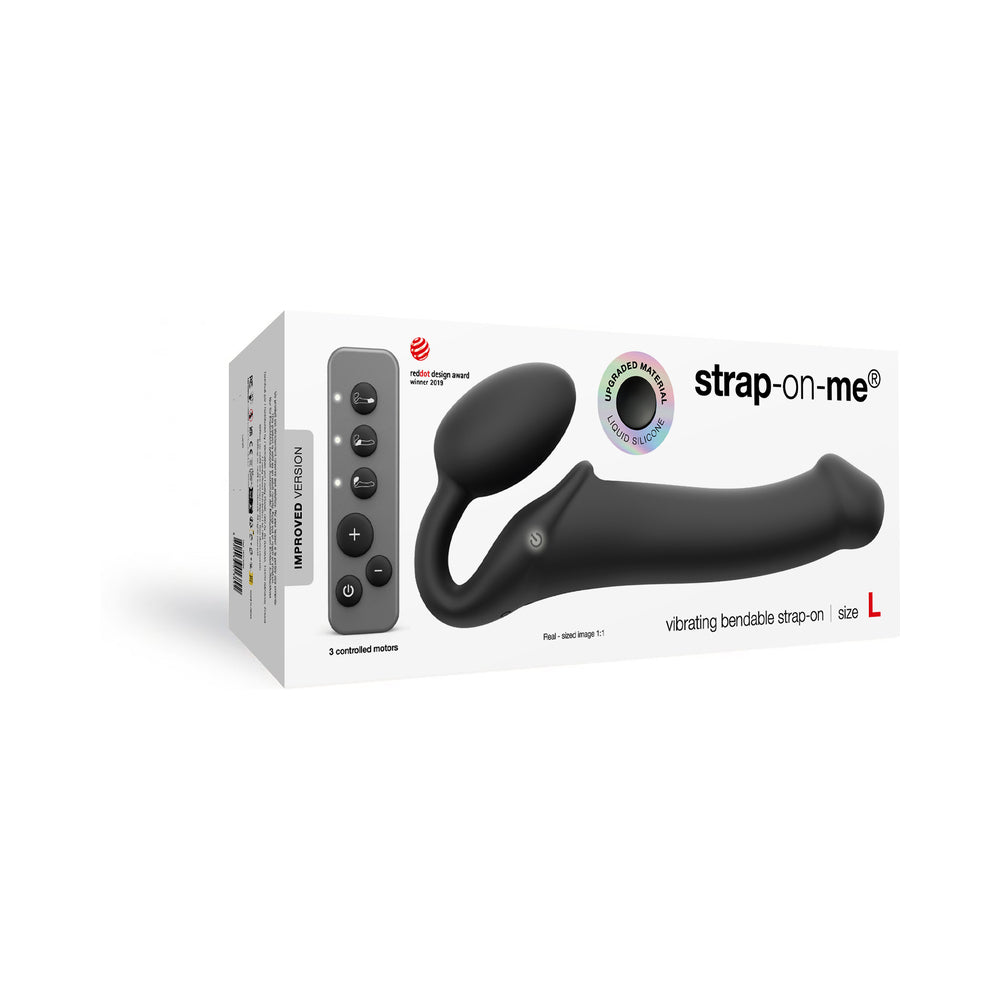 Strap-On-Me VibrBendableStrapOn Blk L