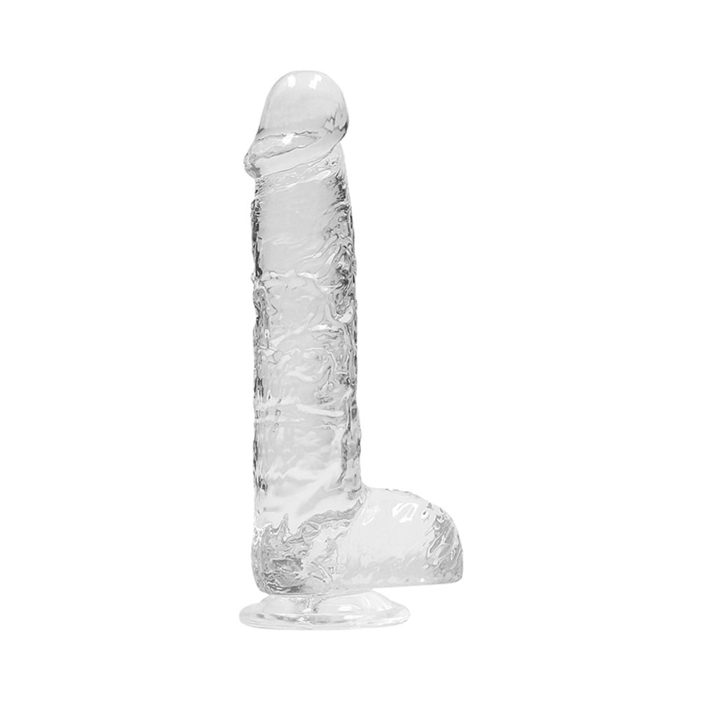 RealRock CC 6in Dildo WBalls&Suction Clr