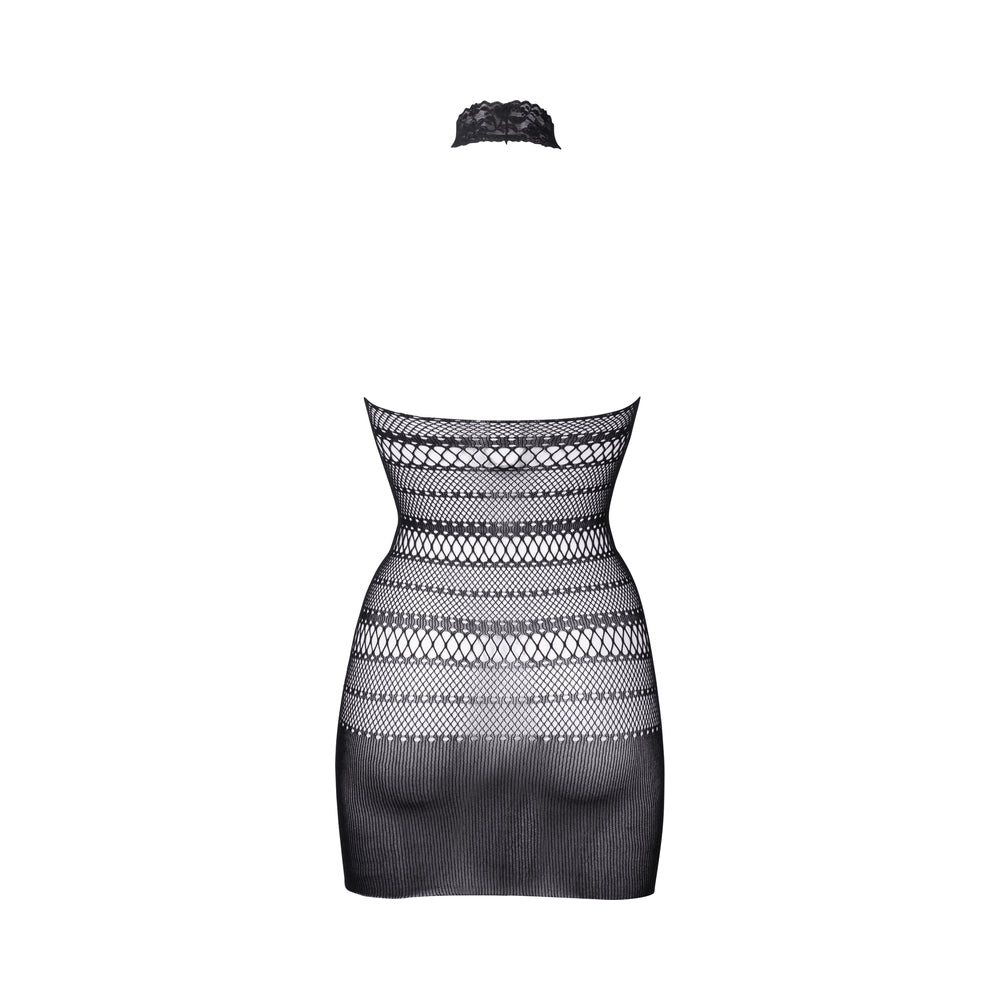 Le Desir HighNeck NetMiniDress Blk OS