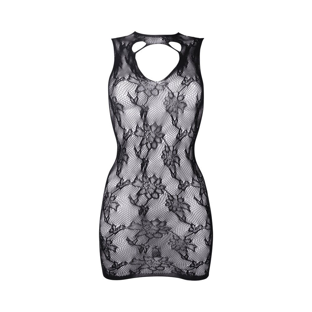 Le Desir HighNeck Lace Mini Dress Blk OS