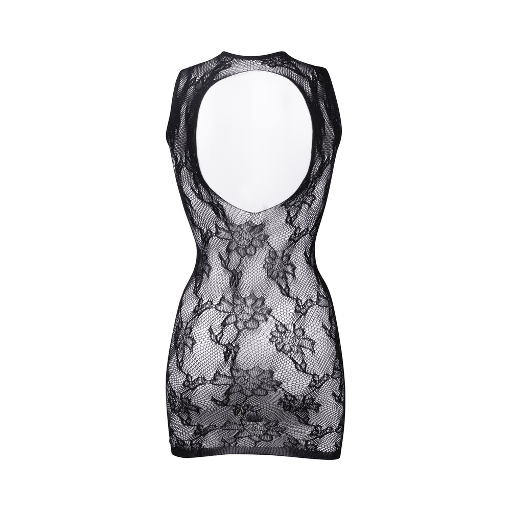 Le Desir HighNeck Lace Mini Dress Blk OS