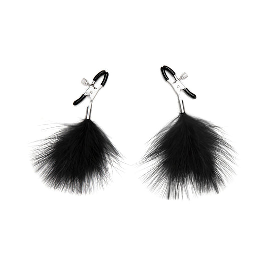 Lux Fetish Feather Nipple Clips