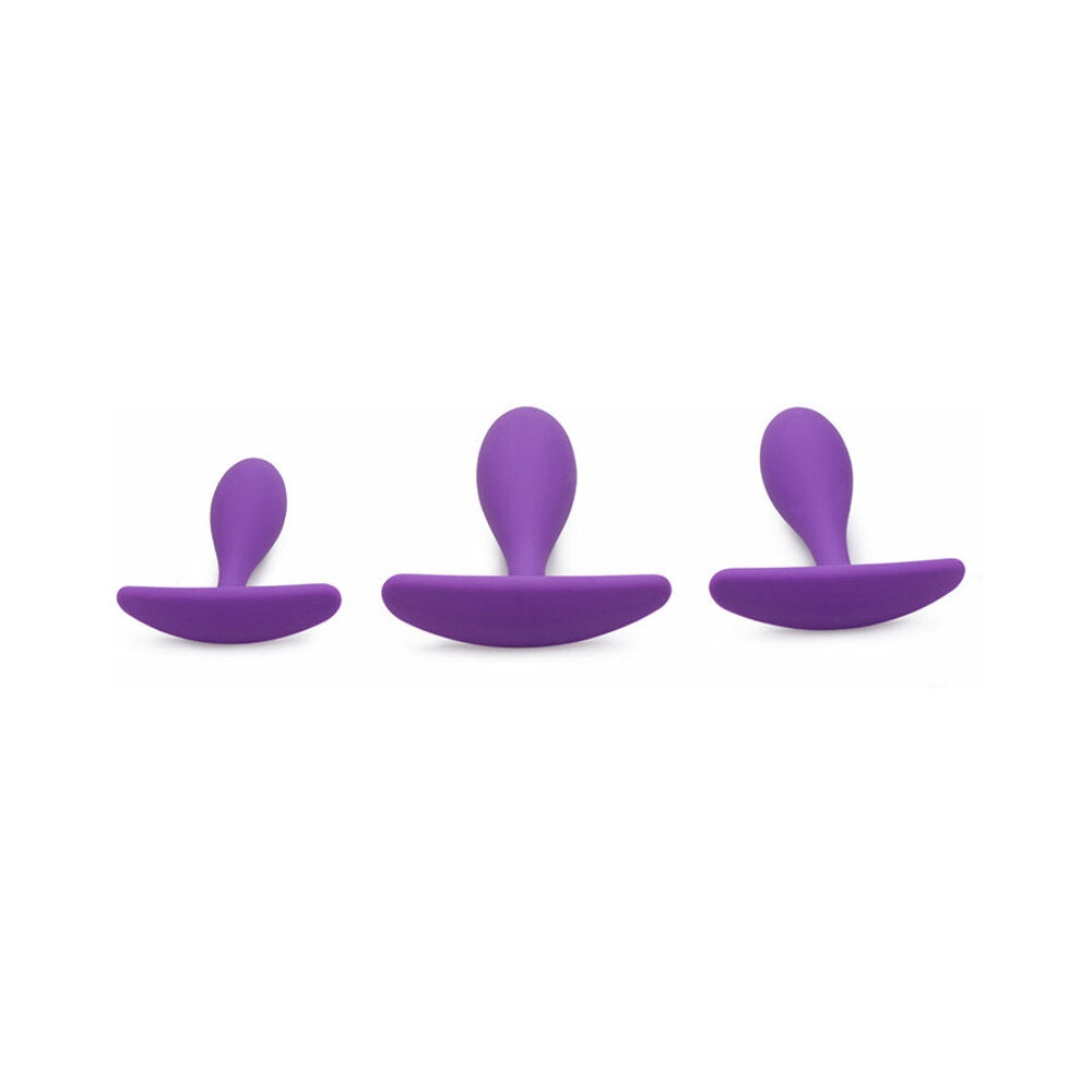 Gossip Rump Bumpers 3-Piece Silicone Anal Plug Training Set Violet