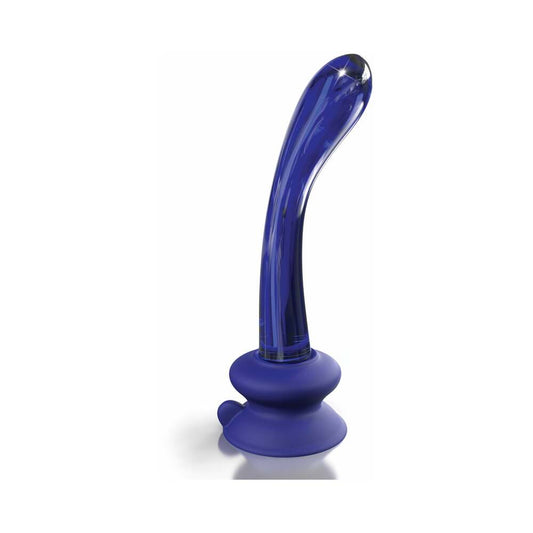 Icicles #89 Glass G-Spot Massager Blue