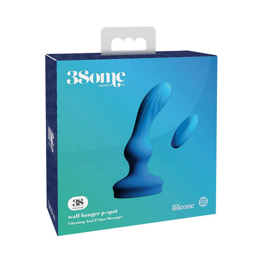 Pipedream 3Some Wall Banger P-Spot Vibrating Anal Massager Blue