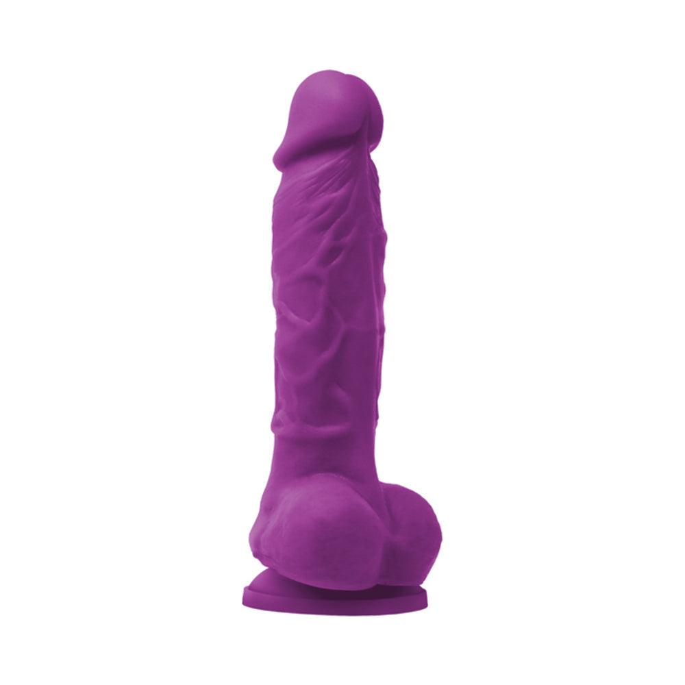 Colours Pleasures 5in Vibr Dildo Purple