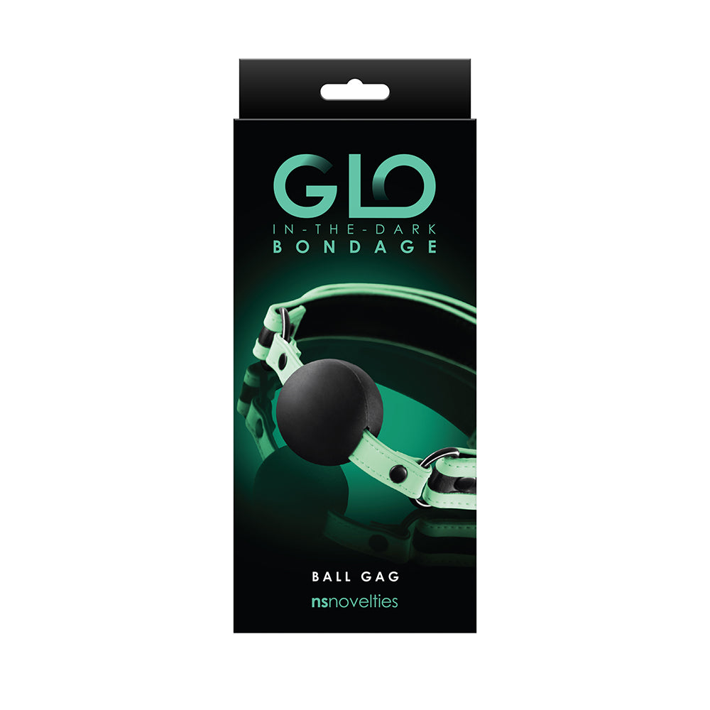 GLO Bondage Ball Gag Green