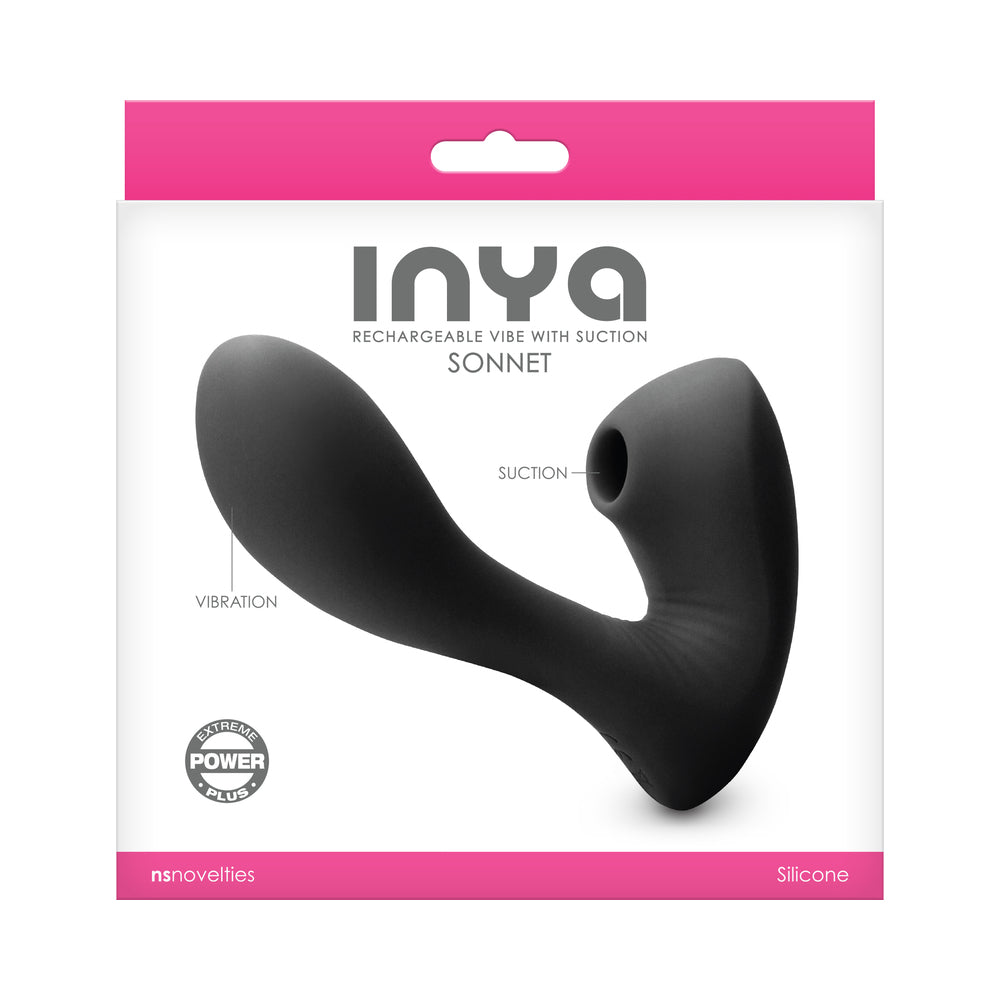 INYA Sonnet Rechargeable Vibe with Suction Black