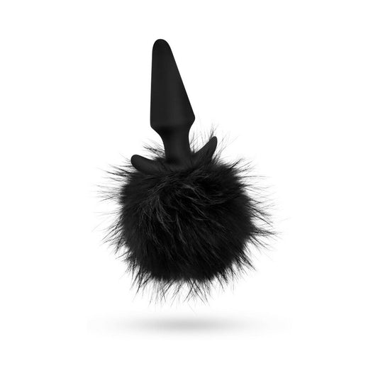 Anal Adventures Rabbit Tail Plug Blk