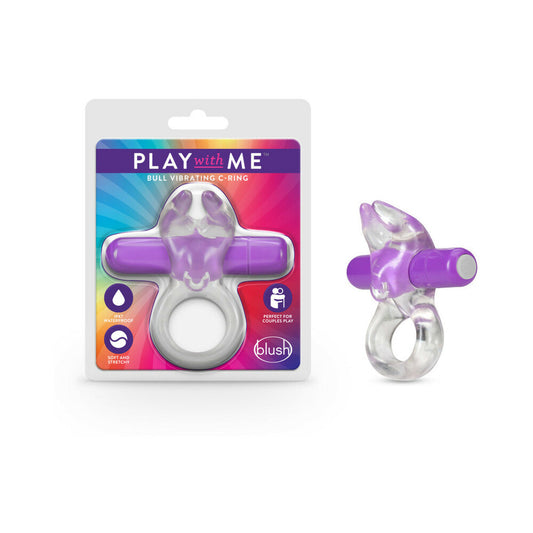 Blush Play with Me Bull Vibrating C-Ring Purple