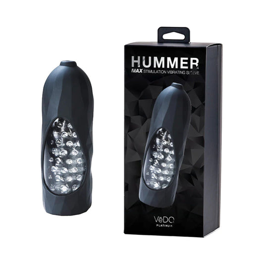 Vedo Hummer 2.0™ Rechargeable Vibrating Sleeve Black Pearl