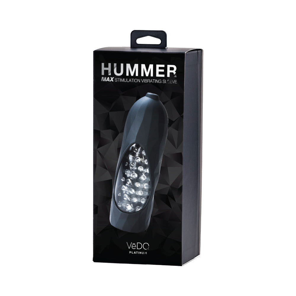 Vedo Hummer 2.0™ Rechargeable Vibrating Sleeve Black Pearl