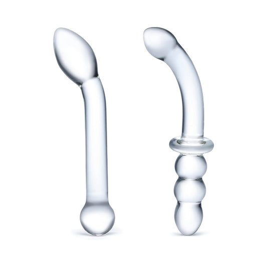 Glas 2pc G-Spot Pleasure Glass Dildo Set