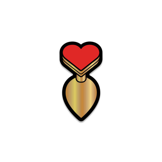 Sex Toy Pin Heart Butt Plug