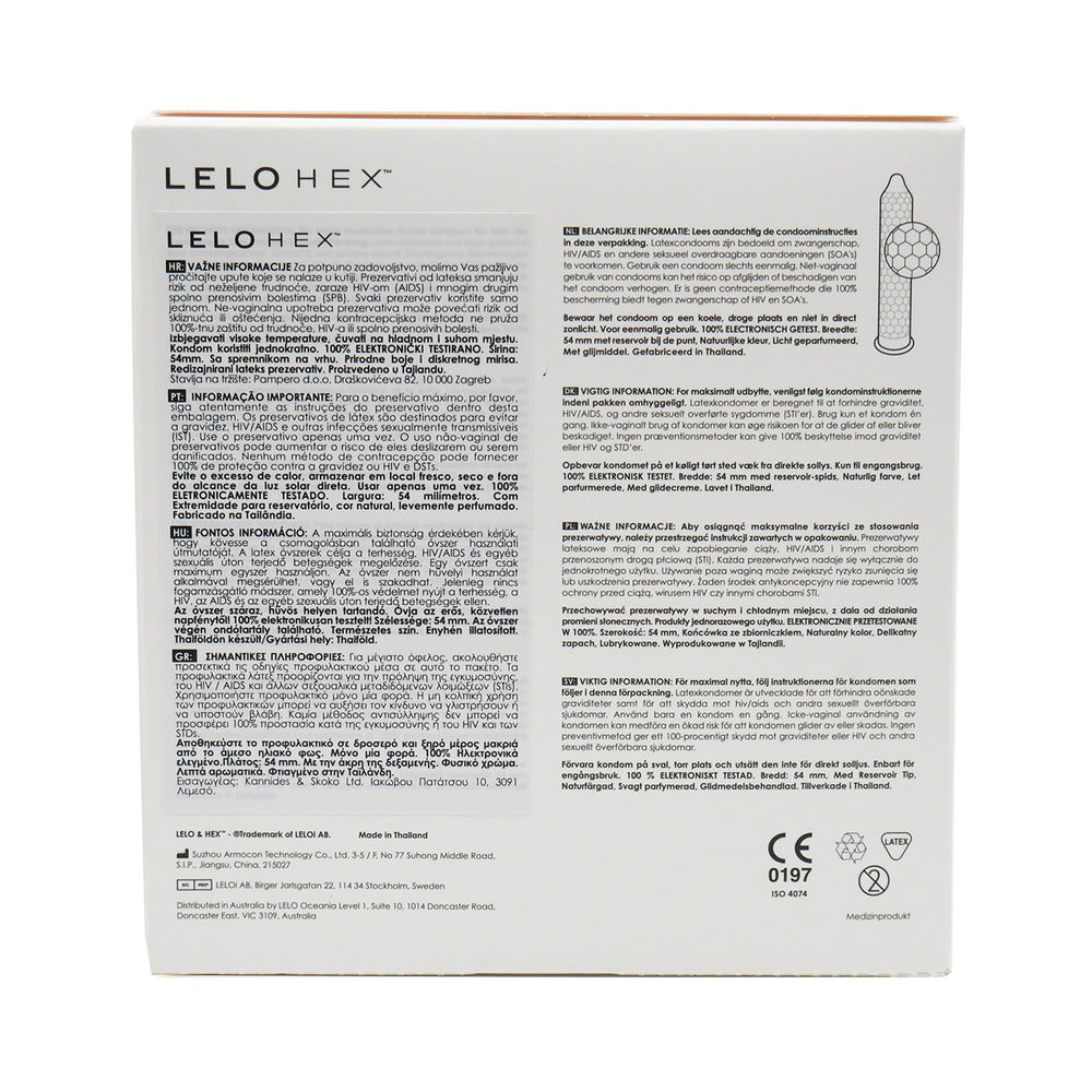 LELO HEX Original Condoms 36-Pack