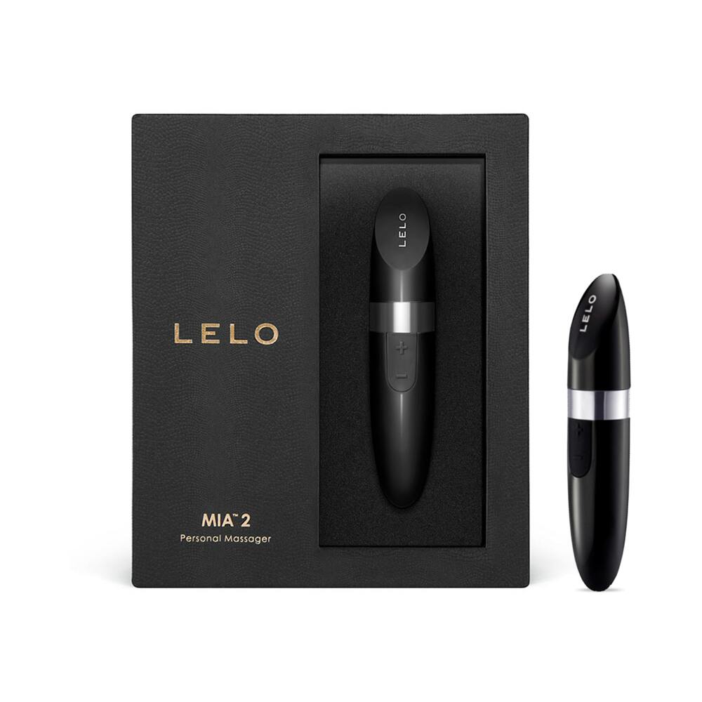 Vibrador con forma de lápiz labial LELO MIA 2 en color negro