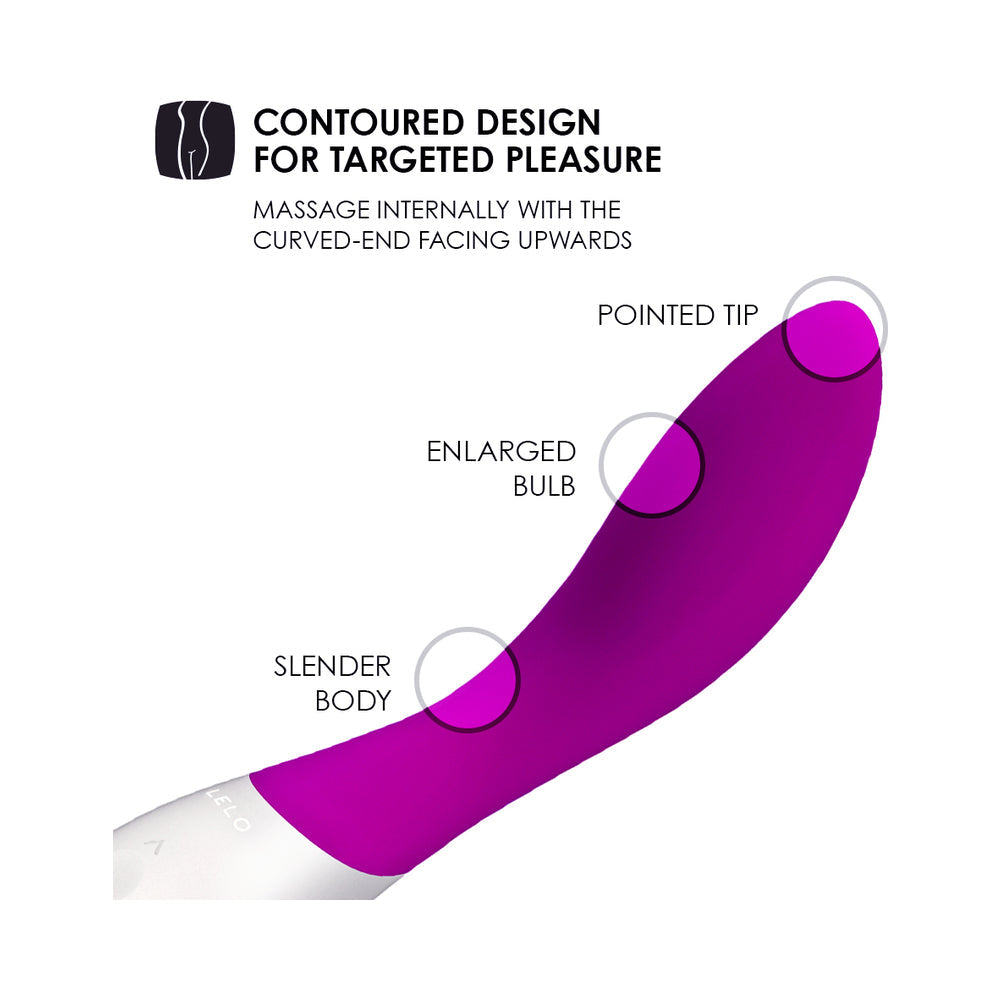 Vibrador de punto G LELO MONA WAVE rosa oscuro