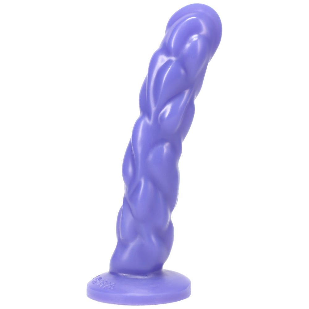 Tantus Paisley Textured Dildo Purple BAG