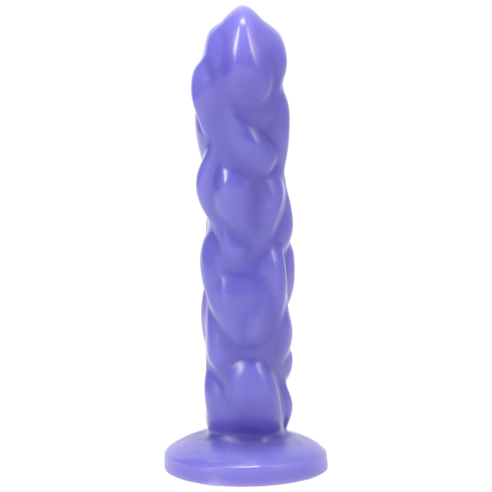 Tantus Paisley Textured Dildo Purple BAG