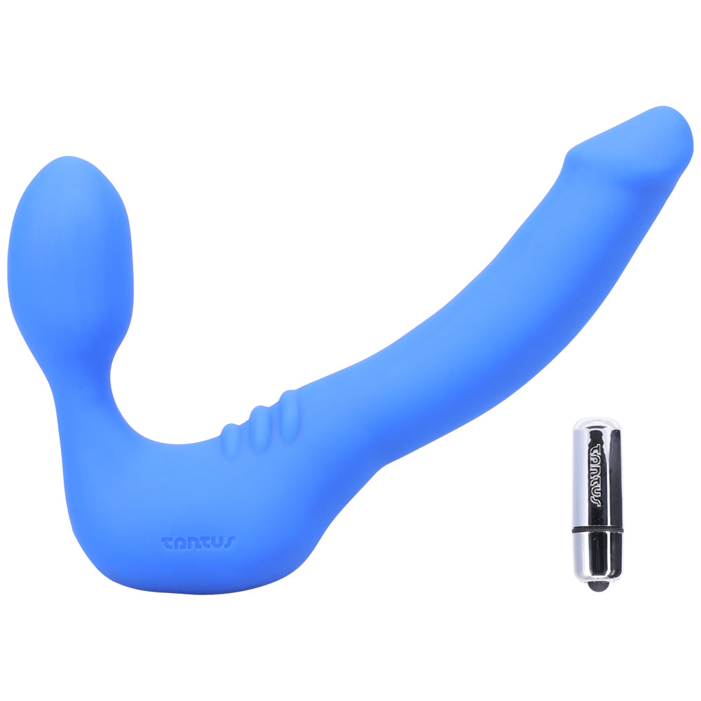 Tantus Strapless Slim Vibrating Blue