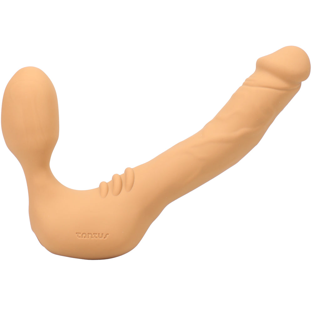 Tantus Real Strapless Slim Vibrating Tan