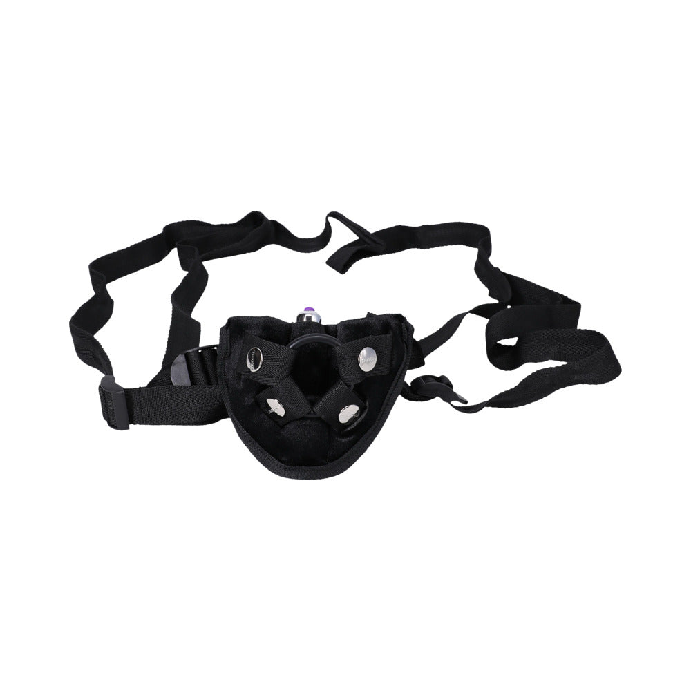 Tantus Velvet Vibrating Harness Black