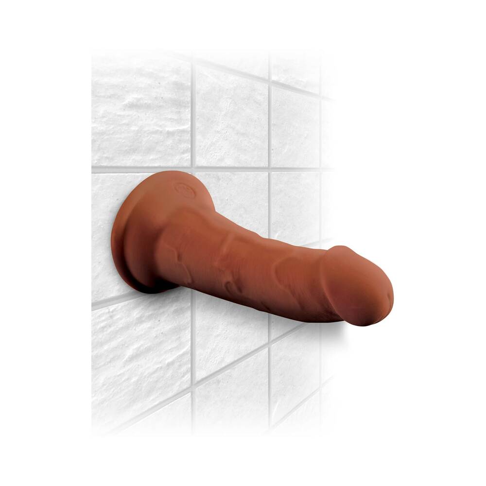 King Cock Plus 6in Triple Density Brown